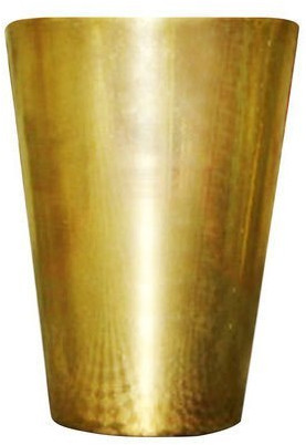Plain Polished Brass Glass, Shape : Round