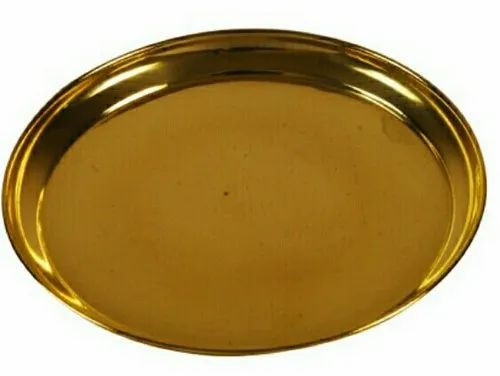 Brass Plates, Shape : Round