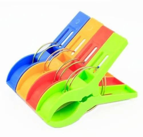 Plain Plastic Cloth Clips, Color : Multi Colour