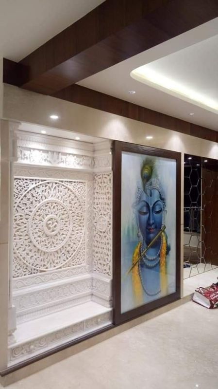 Wall TEMPLE white marble