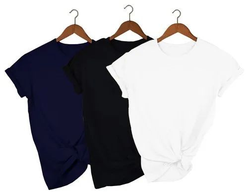 Mens Half Sleeve Round Neck T-Shirt, Packaging Type : Plastic Bag