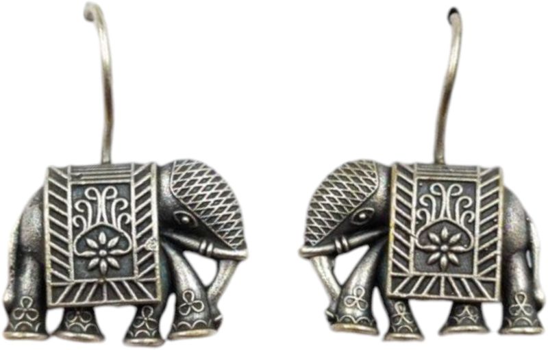 RaaSya Brass Silver Earrings, Weight (Gram) : 20gm