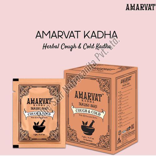 Amarvat Cough & Cold Kadha, Packaging Size : 5gm