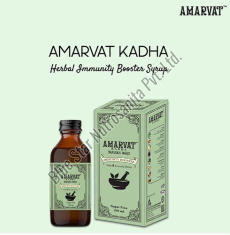 Amarvat Immunity Booster Kadha Syrup, Packaging Type : Plastic Bottle