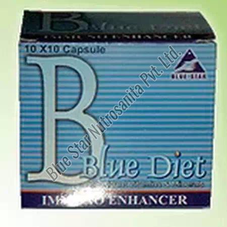 Blue Diet Capsules, Packaging Size : 10x10 Tablets