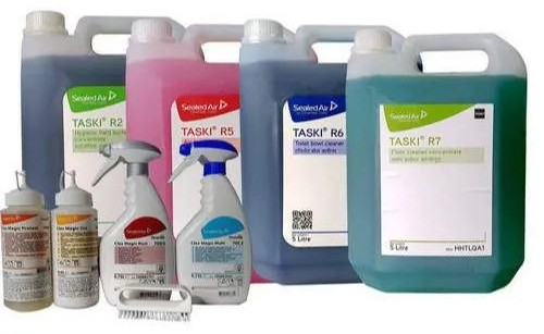 Diversey Taski R5 Bathroom Liquid Cleaner, Packaging Type : Can