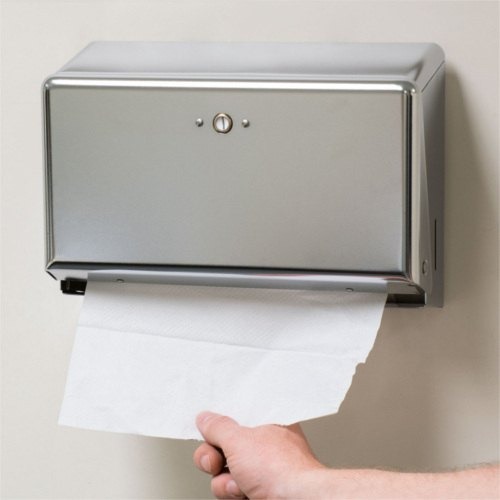 Wall Mounted Silver Hand Towel Dispenser for School, Restaurant, Office, Hotel