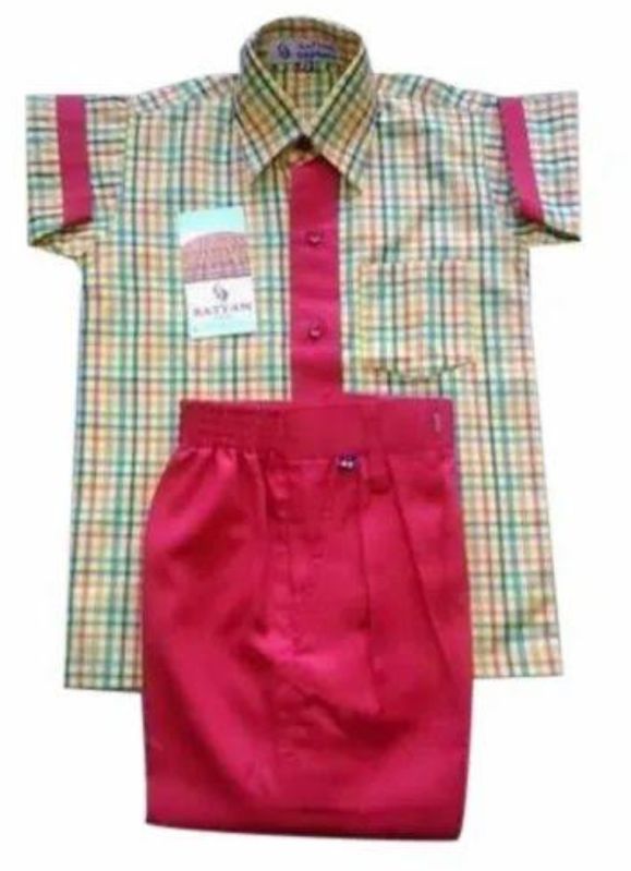 Plain Cotton Boys School Uniform