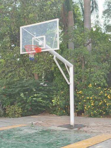 NGS MS Acrylic Polished Fixed Basketball Pole