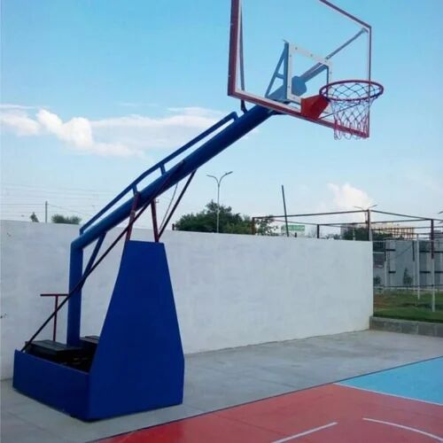 Color Coated 600kg Each Side Movable Basketball Post, Feature : Easy To Use, High Quality, Water Resistant
