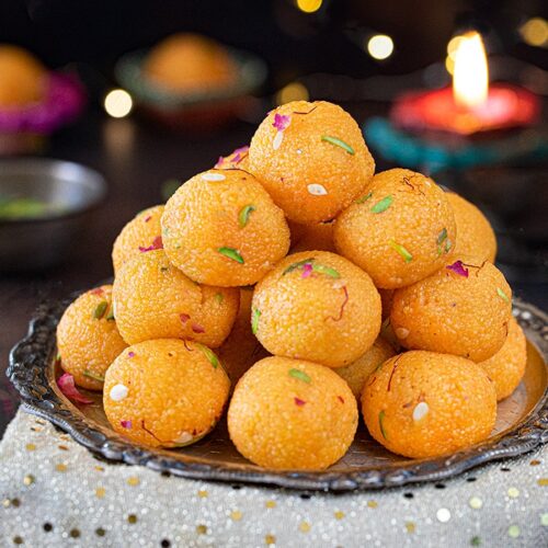 Sweet Motichoor Laddu, Color : Orange