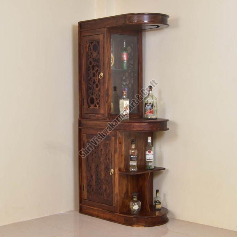 Designer Wooden Bar Cabinet, Length : 90 cms