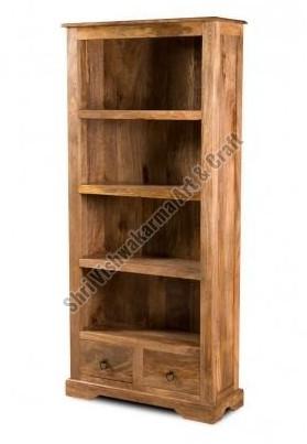Mango Wood Tall Book Shelf for Home, Hotel, Office