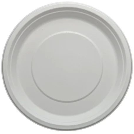 11 Inch Round Sugarcane Bagasse Plate for Hotels Pubs