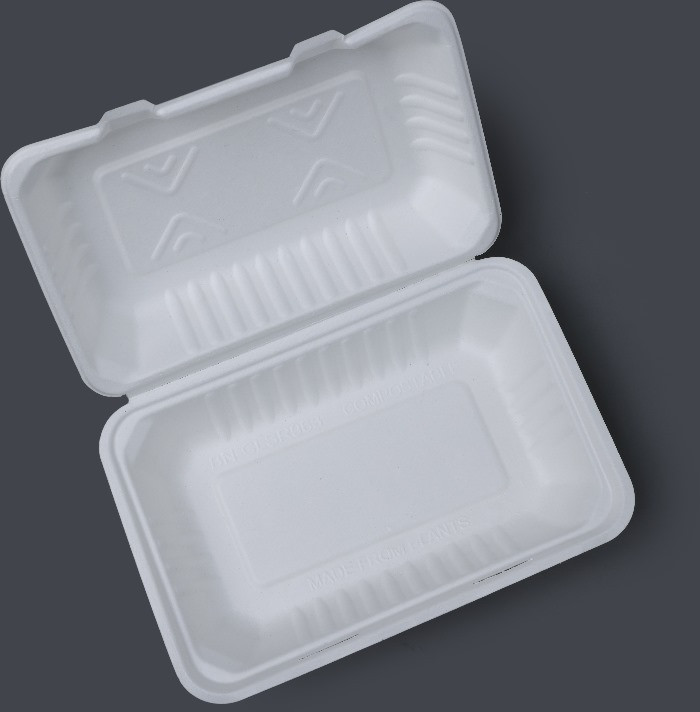 Rectangular Biodegradable Clamshell Box