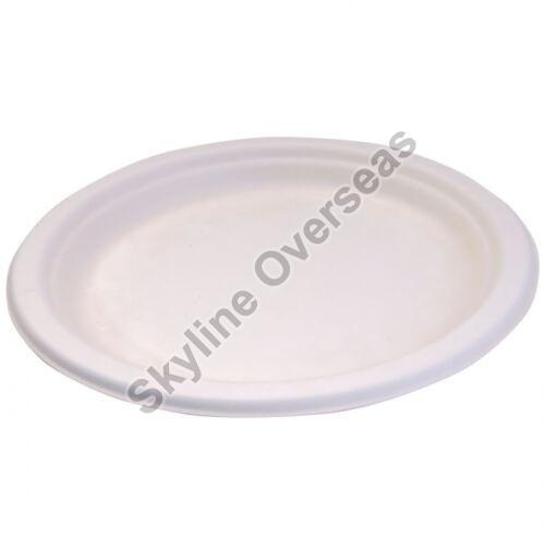 9 Inch Round Sugarcane Bagasse Plate