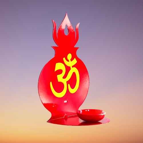 OM Metal Diya