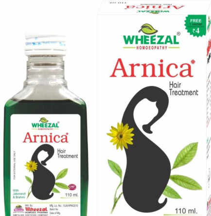 Wheezal Arnica Hair Treatment Oil, Packaging Type : Plastic Bottle