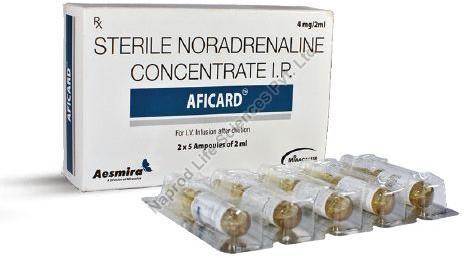 Aesmira Aficard 4mg Injection, Packaging Size : 2x5 Ampoules of 2ml