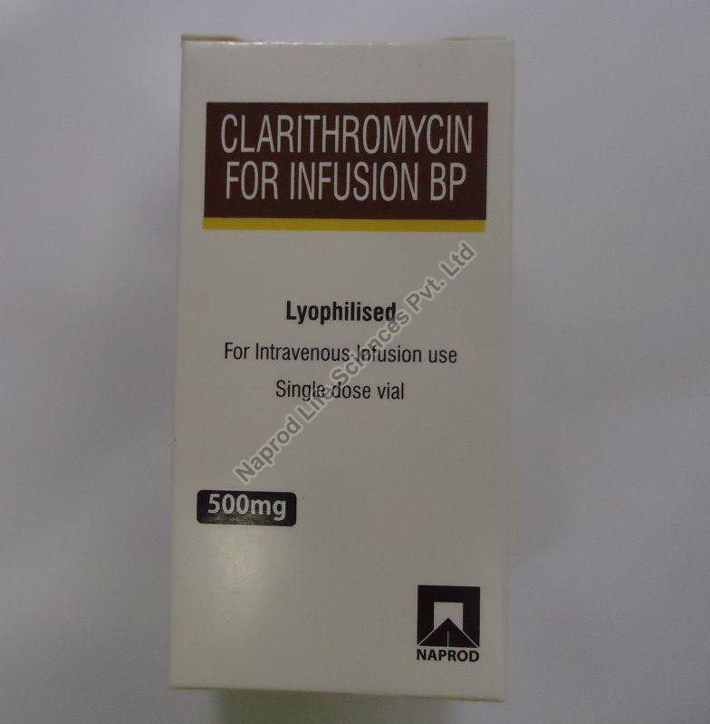 Clarithromycin 500mg Injection, Medicine Type : Allopathic