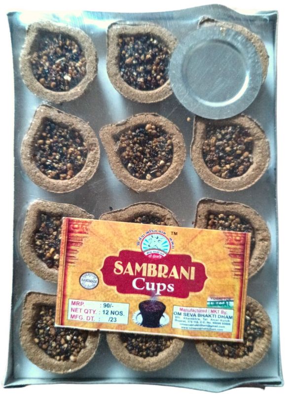 Natural Powders Sambrani Dhoop Cup For Spiritual Use