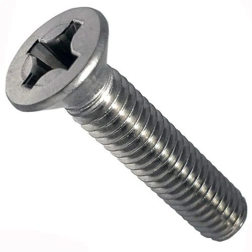 Stainless Steel Countersunk Flat Head Screw, Color : Silver