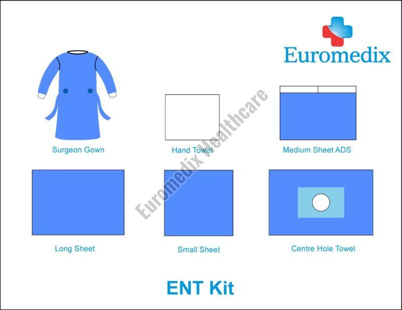 Euromedix Healthcare Plain ENT Surgical Kit, Color : Sky Blue