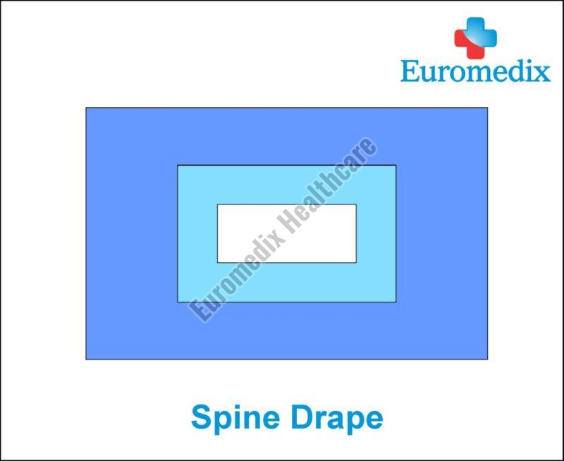 Plain SMS nonwoven Fabric Lamino Spinal Drape for Ophthalmic
