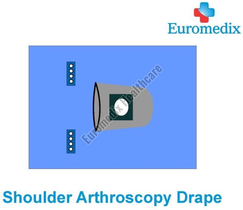 Euromedix Healthcare SMS Nonwoven Fabric Plain Shoulder Arthroscopy Drape for Ophthalmic