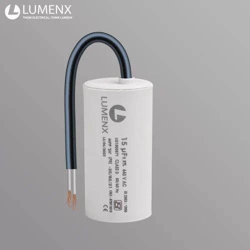 Electric Plastic 15 MFD Fan Capacitor, Shape : Round