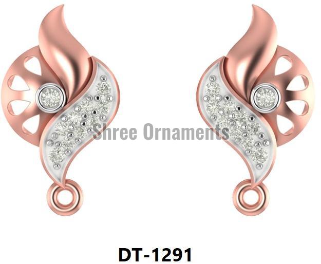 Polished DT-1300 Ladies Gold Earring