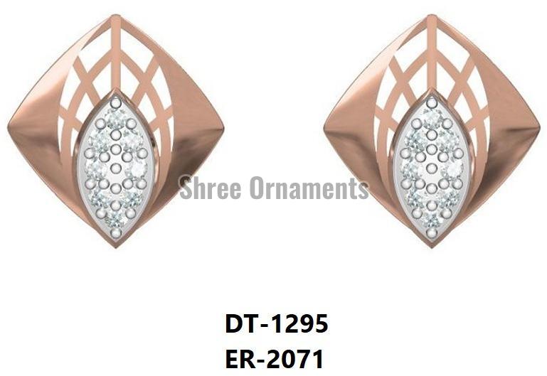 Polished ER-2071 Ladies Gold Earring