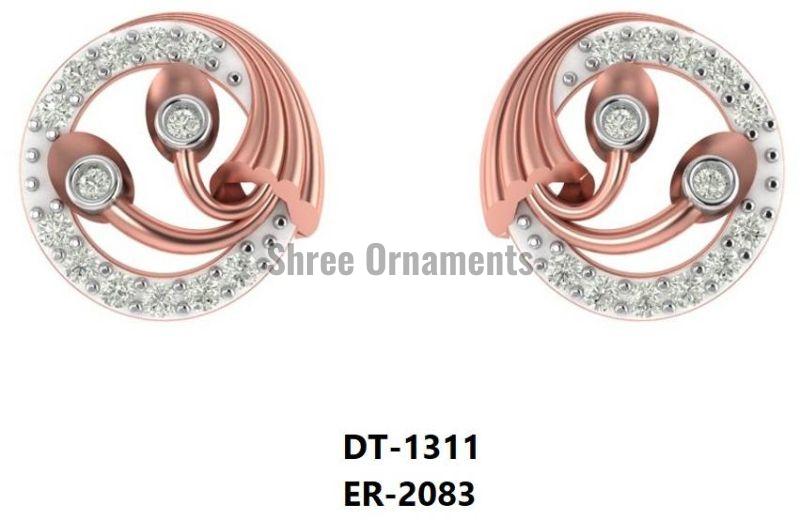 ER-2083 Ladies Rose Gold Earring