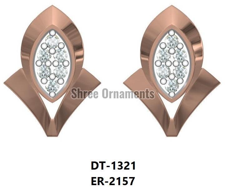 Polished ER-2157 Ladies Gold Earring