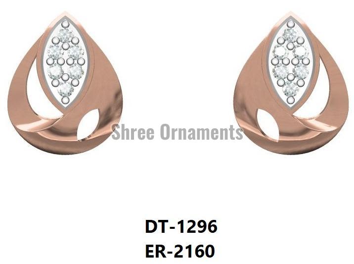 Polished ER-2160 Ladies Gold Earring