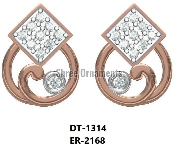 Polished ER-2168 Ladies Gold Earring