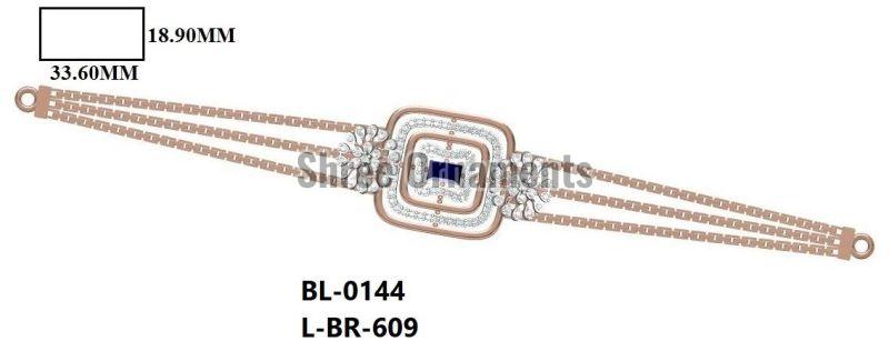 L-BR-609 Ladies Gold Bracelet