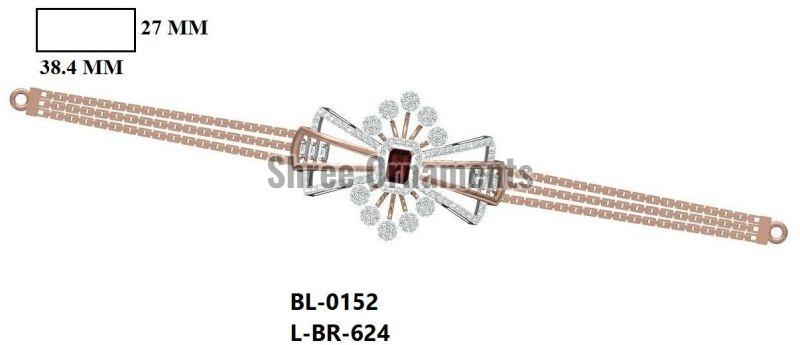 L-BR-624 Ladies Gold Bracelet