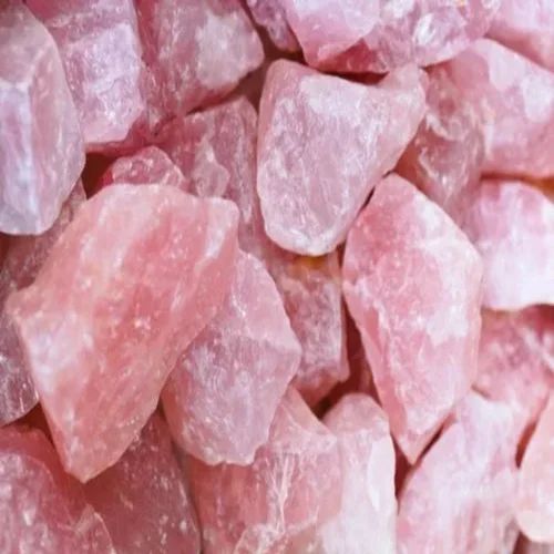 Pink Quartz Lumps for Industrial Use