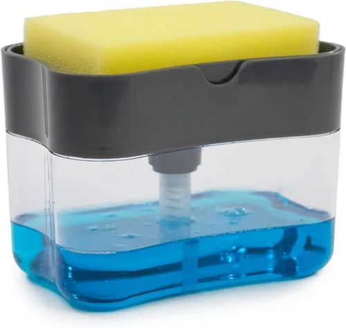 Plastic Sponge Holder Soap Dispenser for Kitchen