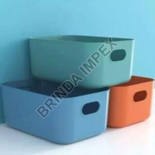 Plain Plastic Multicolor Kitchen Storage Rack