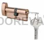 PVD Rose Gold 60mm Coin Mortise Cylinder Lock