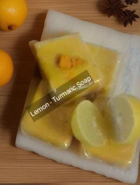 Homemade Lemon & Turmeric Soap