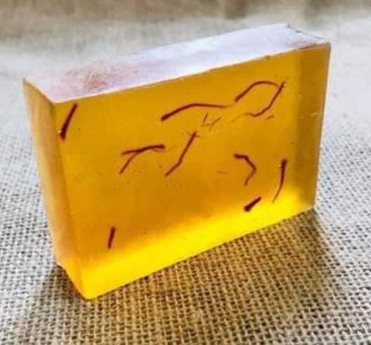 Organic Homemade Saffron Soap, Packaging Type : Paper Box