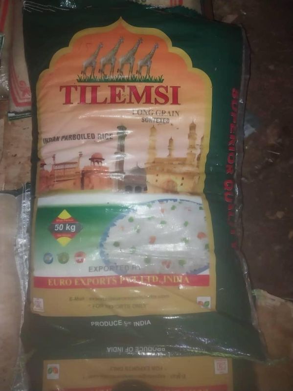 Natural Tilemsi Indian Parboiled Rice for Human Consumption