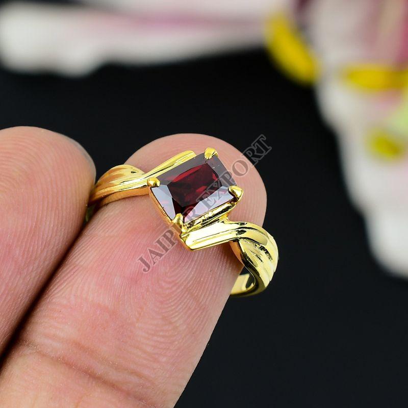 Lab Created Sterling Silver Garnet Gemstone Ring