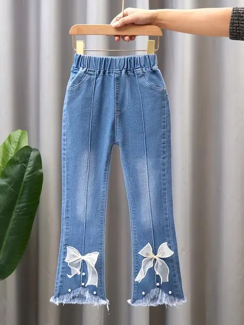 Cotton Denim Girls Jeans