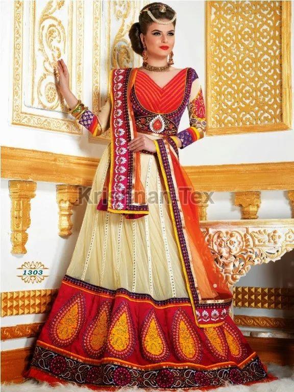 Ladies Chiffon Bridal Lehenga Sarees