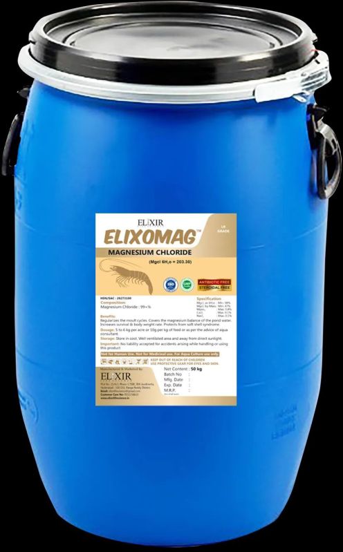 Elixomag Magnesium Chloride for Aqua Feed Supplement