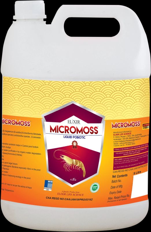 Micromoss Bottom Cure Probiotic for Aqua feed supplement
